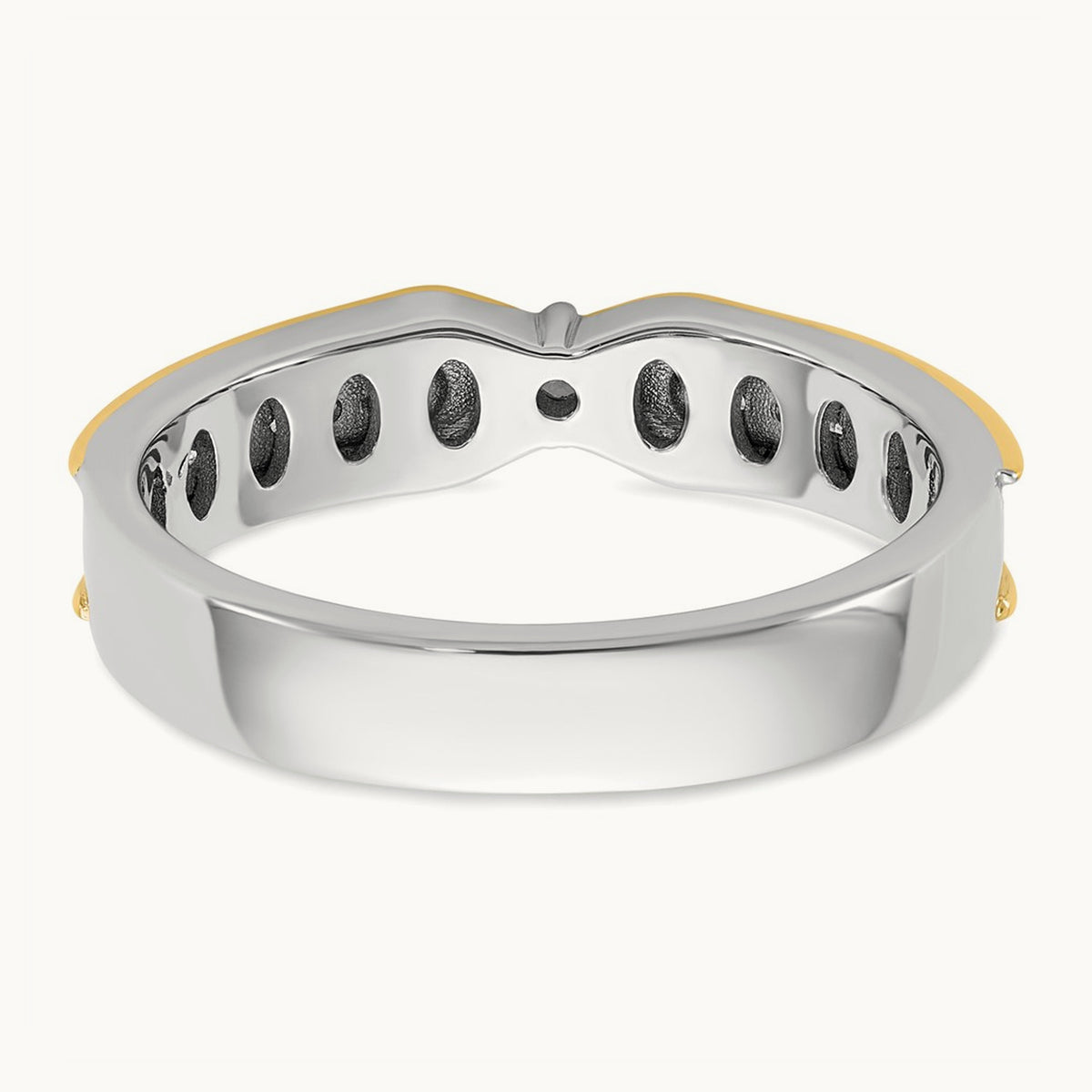 14ktt IB Goodman Mens Polished Diamond Ring Mounting