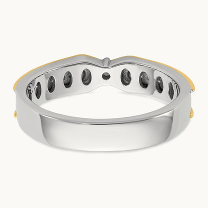 14ktt IB Goodman Mens Polished Diamond Ring Mounting