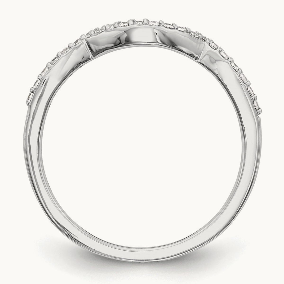 Diamond Wedding Band, 14K White Gold