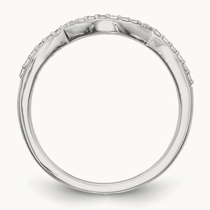 Diamond Wedding Band, 14K White Gold