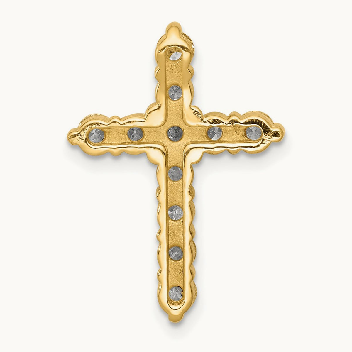 AA 1ct. Diamond Cross Chain Slide, 14K