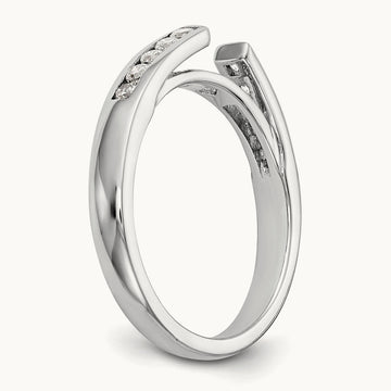 Semi-Mount Peg Set Engagement Ring, 0.20 ct tw Lab-Grown Diamond