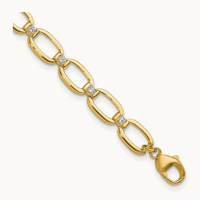Link with Ext Bracelet, 0.50 ct tw Lab-Grown Diamond