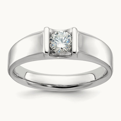 IBGoodman Men's Diamond Complete Ring, 14K White Gold