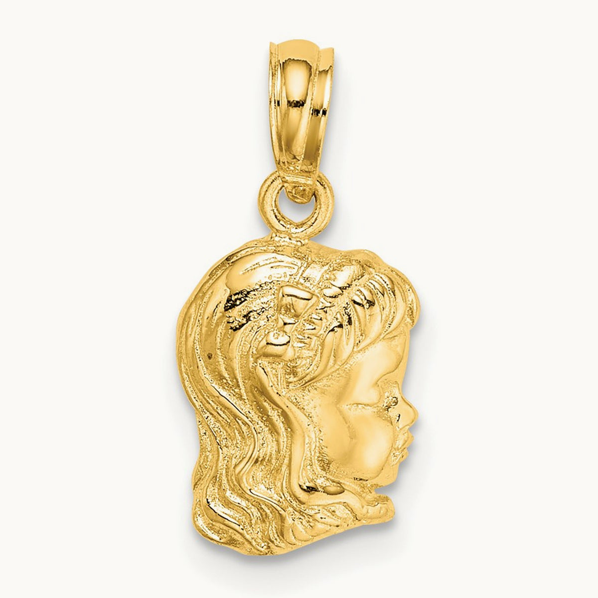 Girl Head Charm — 15.2mm