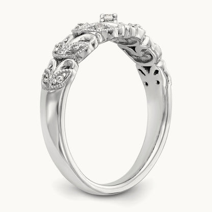Diamond Band, 14K White Gold