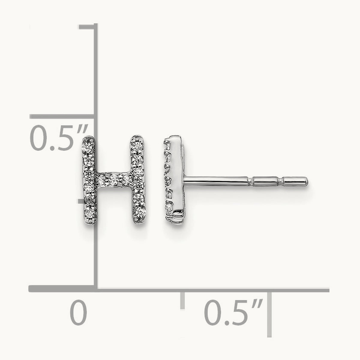 Diamond Earrings — 7mm, H