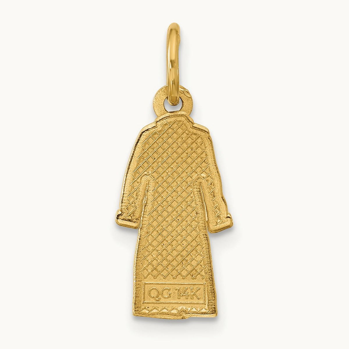 Bathrobe Charm, 14K Yellow Gold