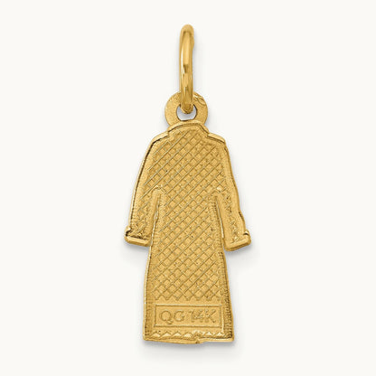 Bathrobe Charm, 14K Yellow Gold