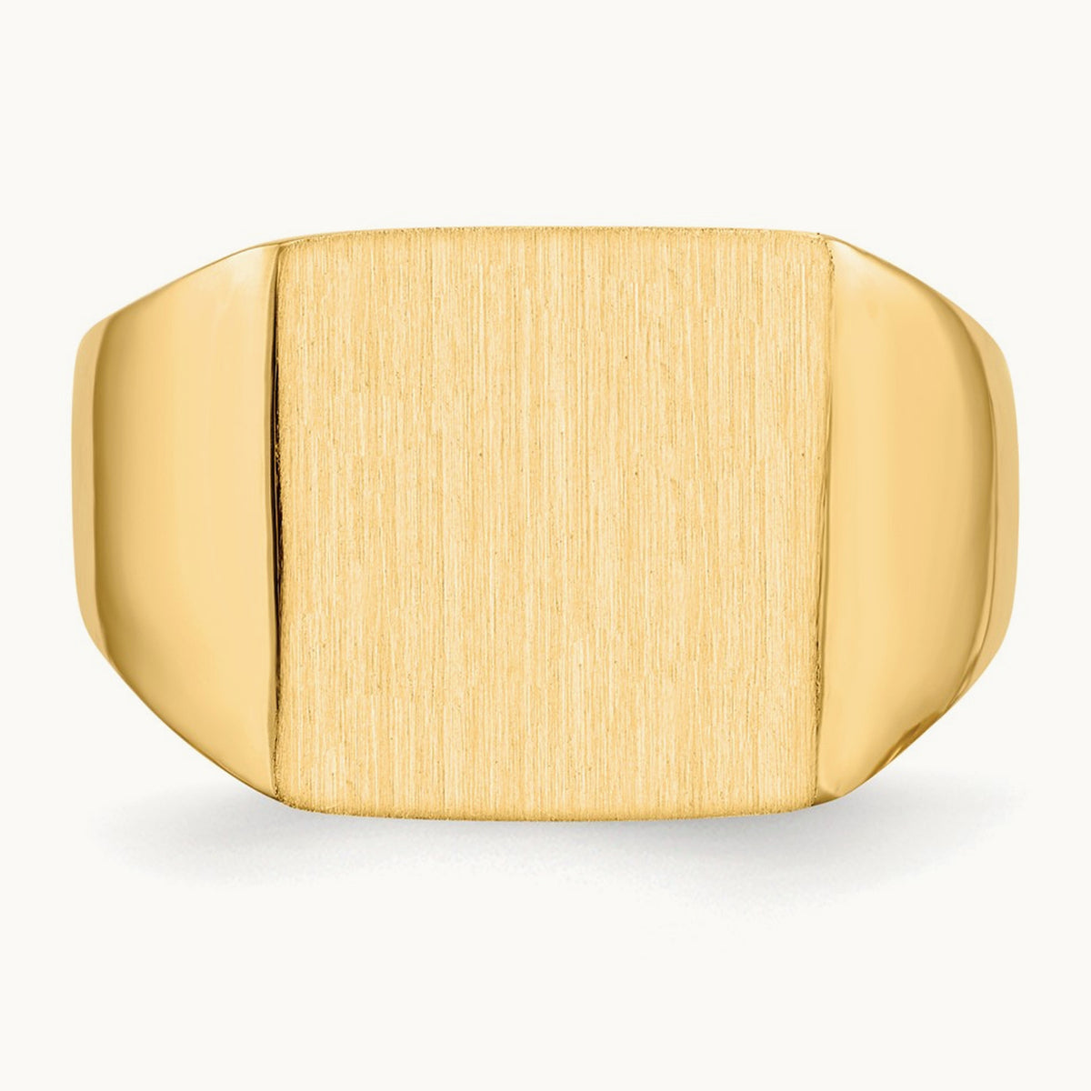 Open Back Mens Signet Ring — photo set