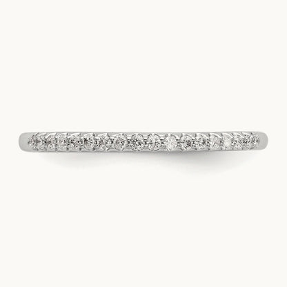 Diamond Wedding Band, 14K White Gold