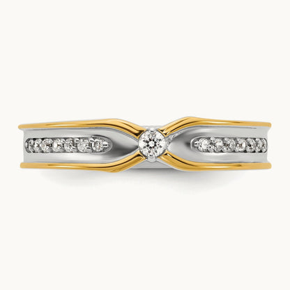 14ktt IB Goodman Mens Polished Diamond Ring Mounting