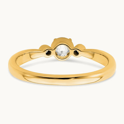 Petite Engagement Ring, 0.25 ct tw Lab-Grown Diamond — 14K Yellow Gold