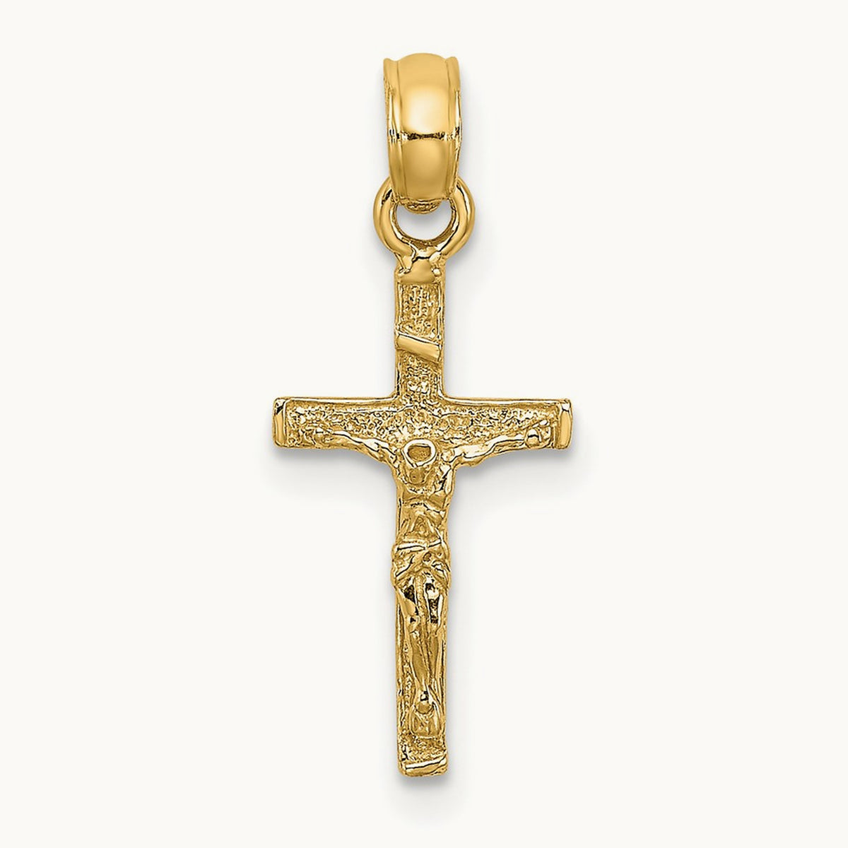 Mini Crucifix Charm, 14K