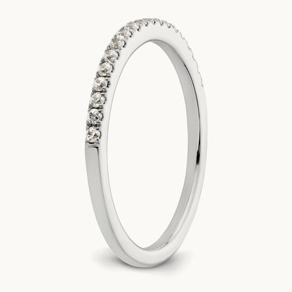 Diamond Wedding Band, 14K White Gold