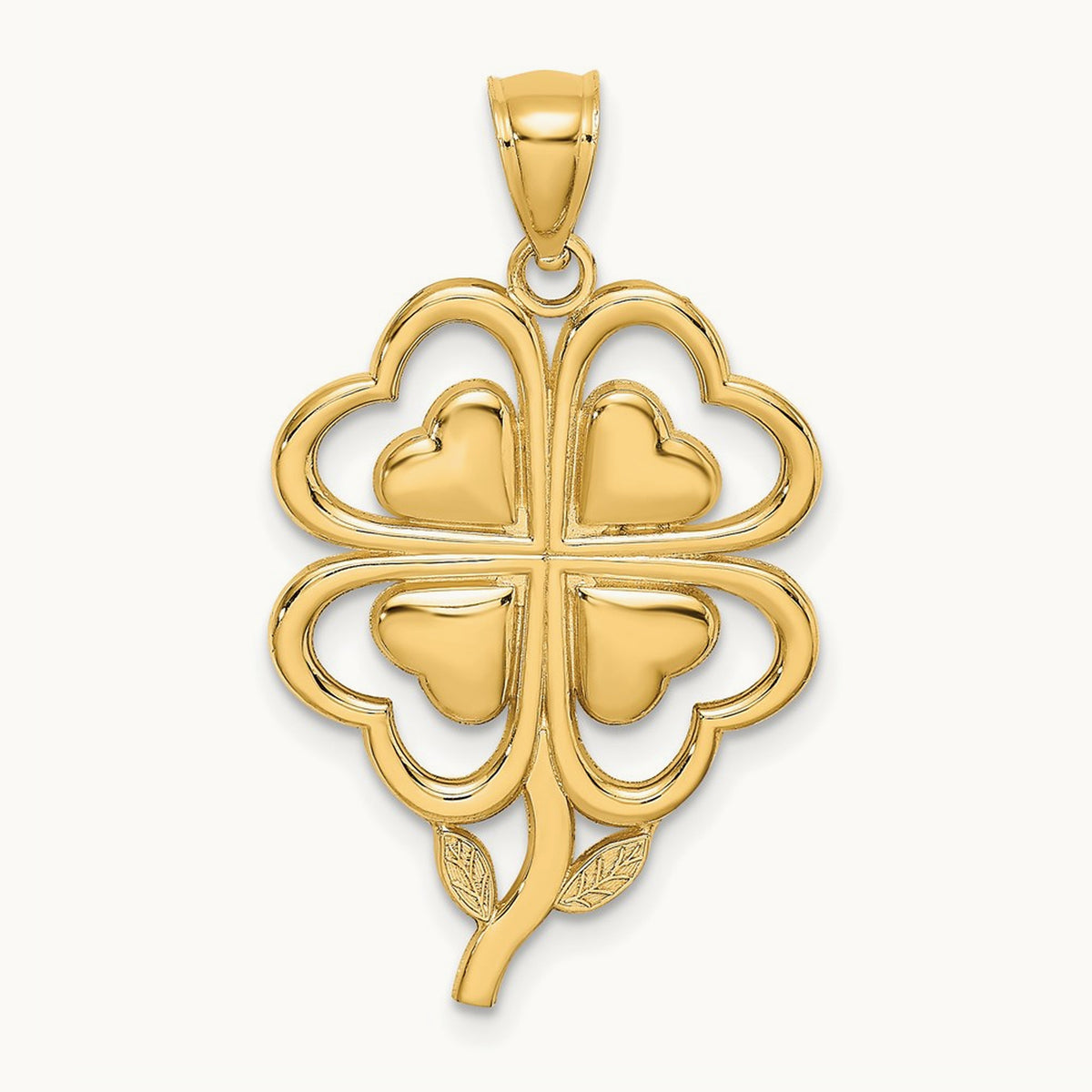 4-Leaf Clover Charm — 14K Yellow Gold