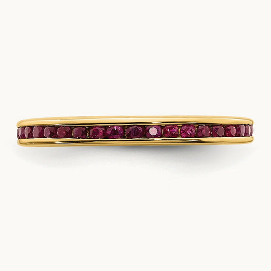 Ruby Band — 14K Yellow Gold, 7