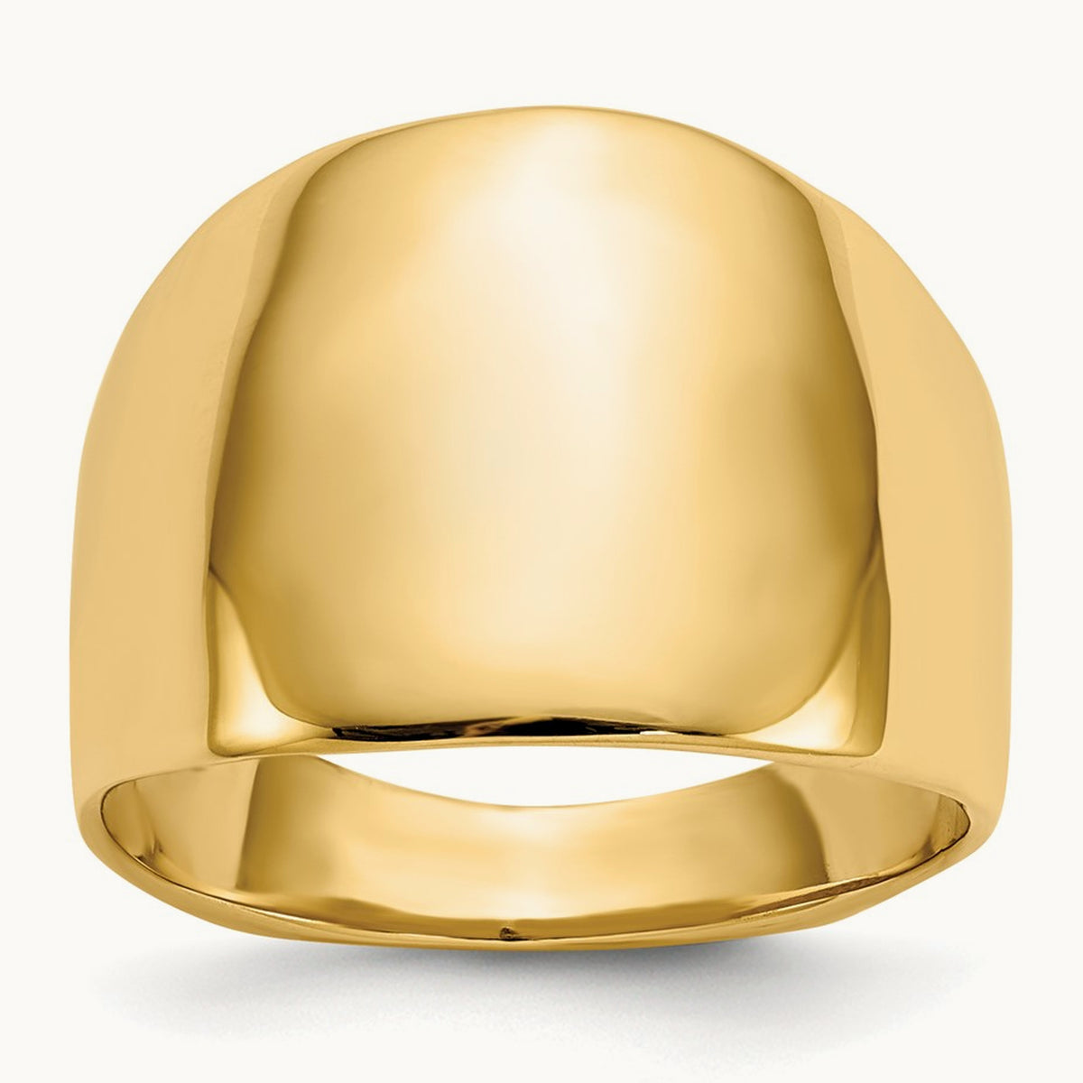 Polished Dome Ring, 14K