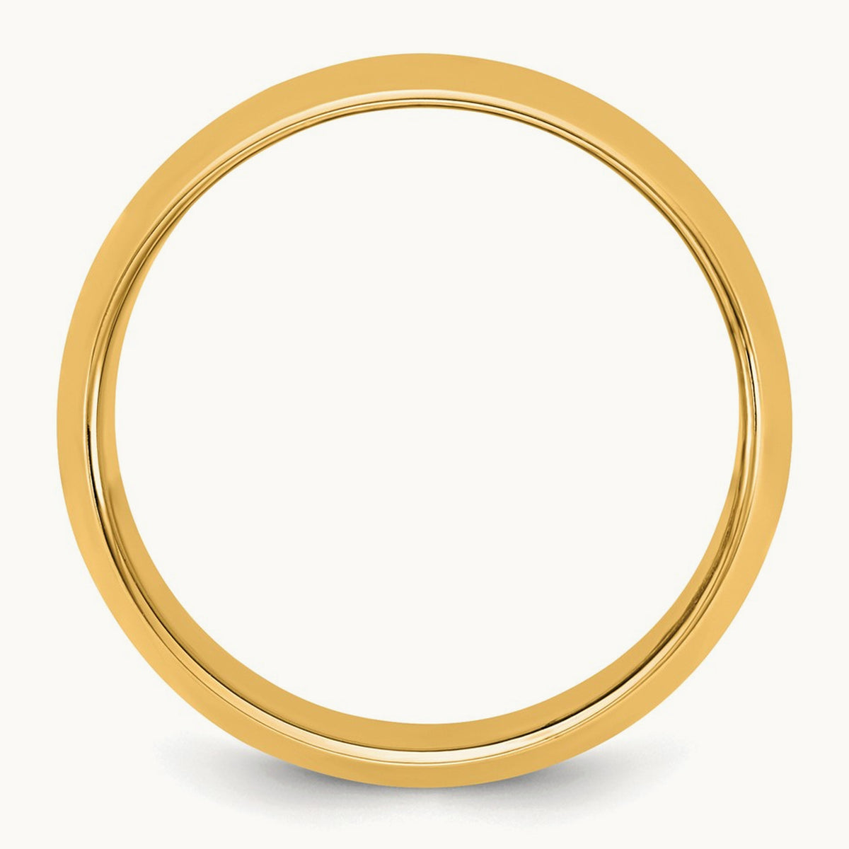 Half Round Band — 14K Yellow Gold