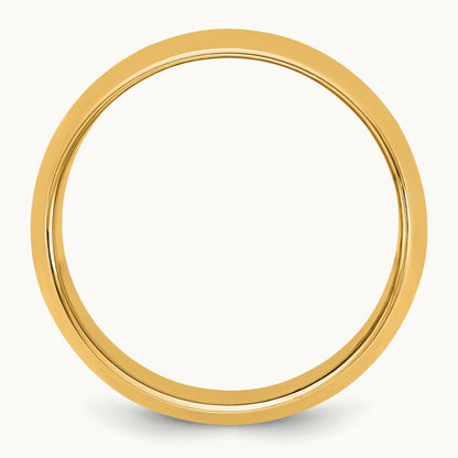 Half Round Band — 14K Yellow Gold
