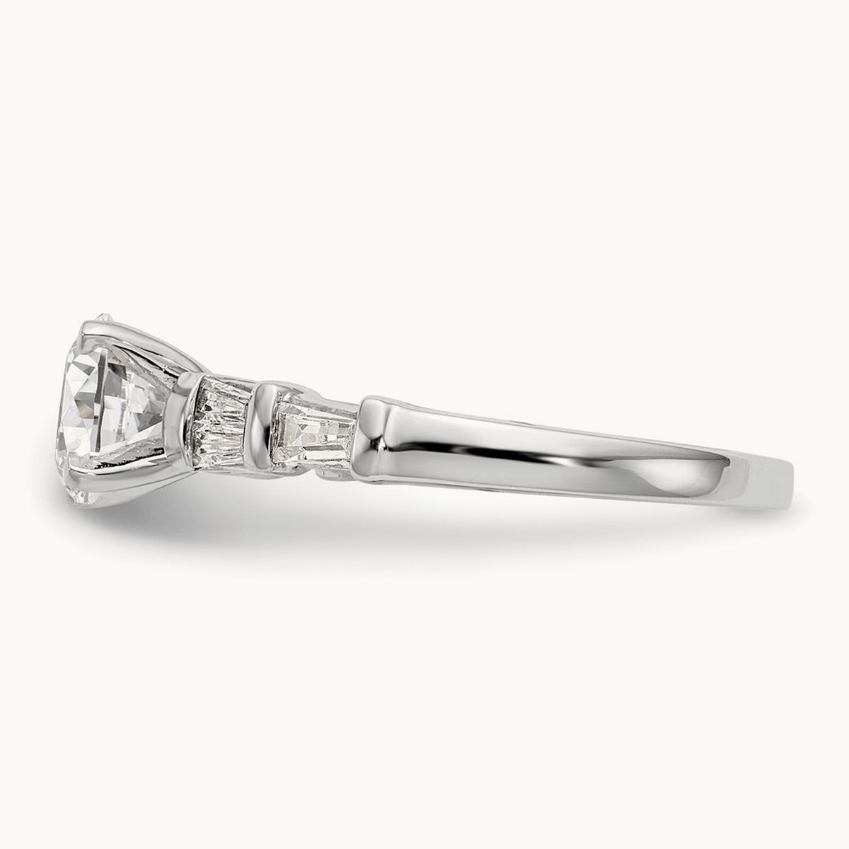 Peg Set Semi-Mount Engagement Ring, 0.50 ct tw