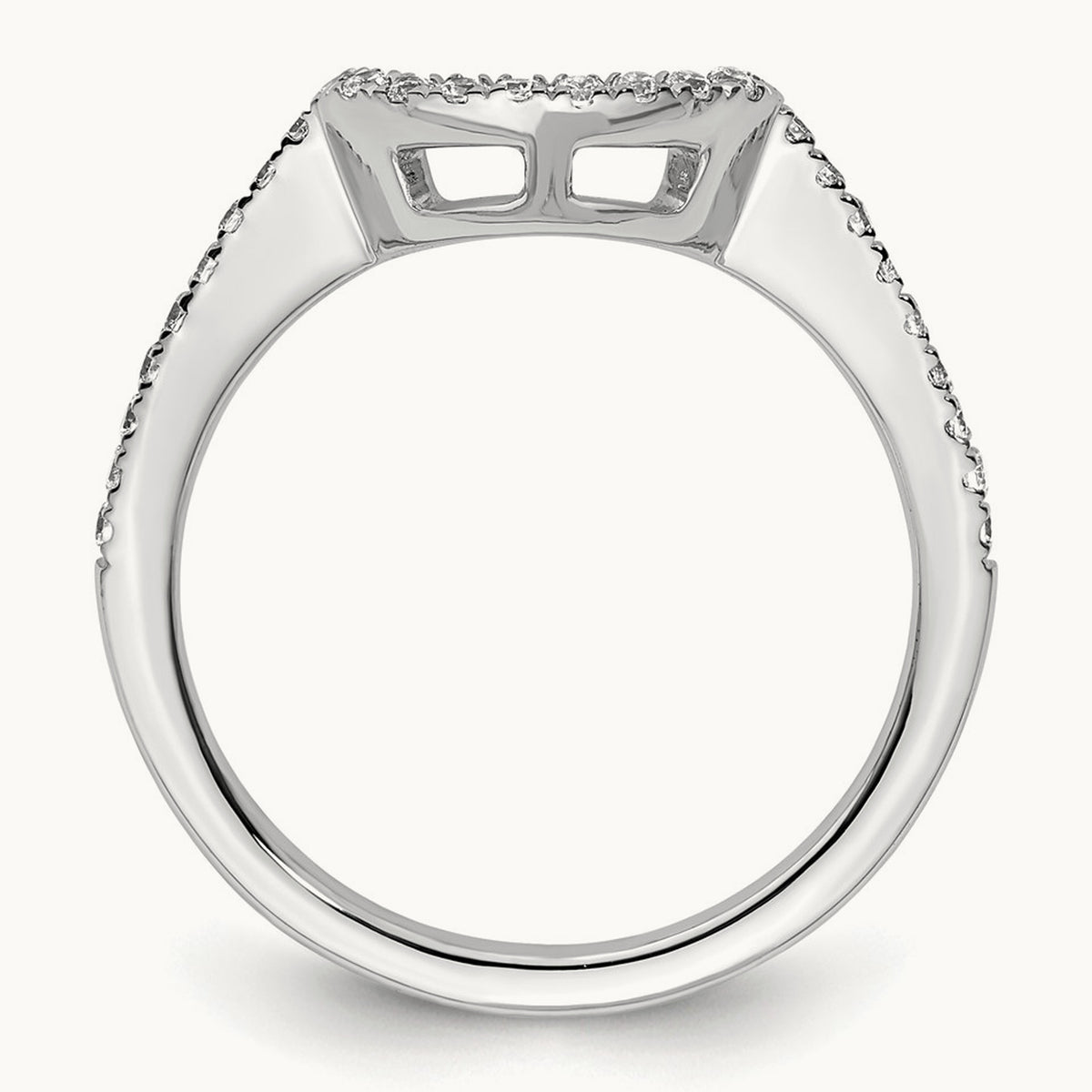 Diamond Wedding Band, 14K White Gold