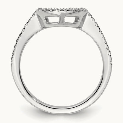 Diamond Wedding Band, 14K White Gold
