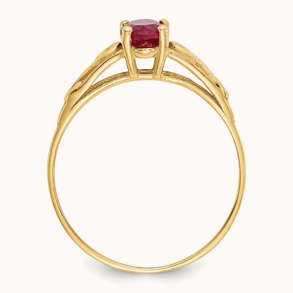 Madi K Synthetic Ruby Ring, 14K