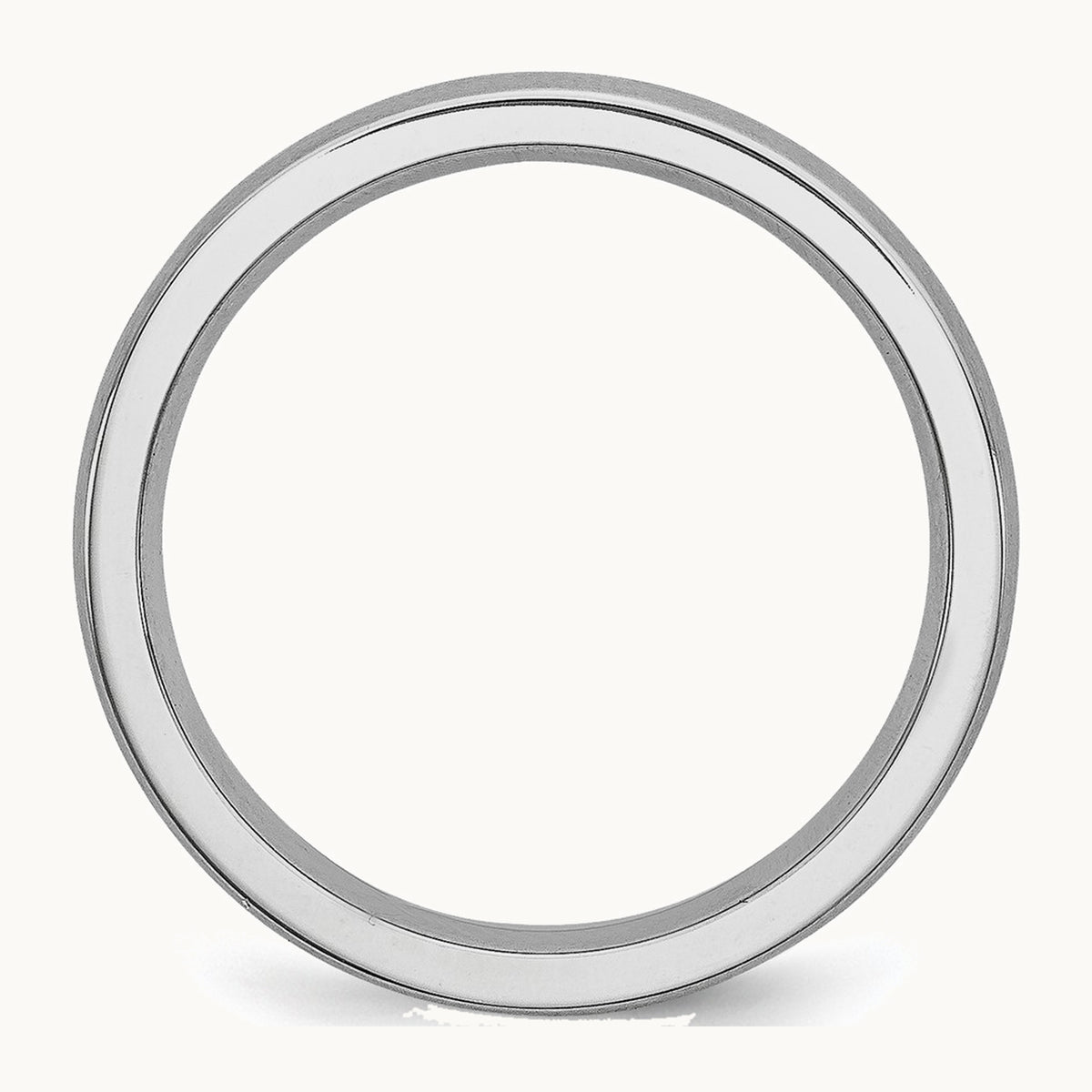 Cobalt Satin Half Round Band — 4mm