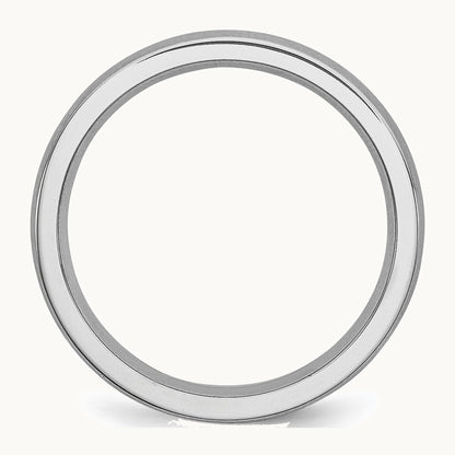 Cobalt Satin Half Round Band — 4mm