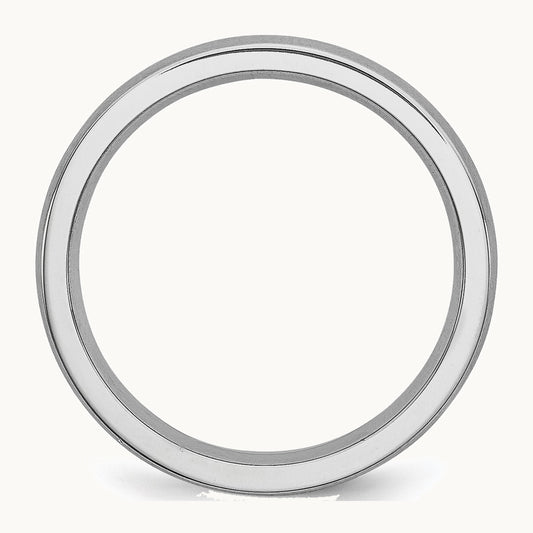 Chisel Cobalt Satin 4mm Half Round Band