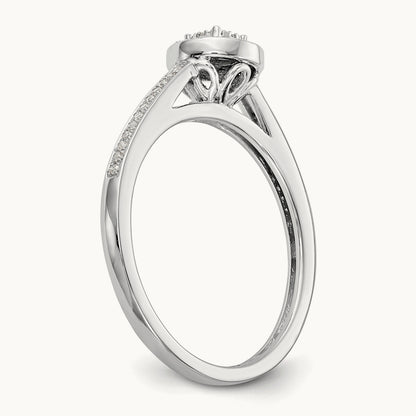 Cluster Engagement Ring, 0.20 ct tw