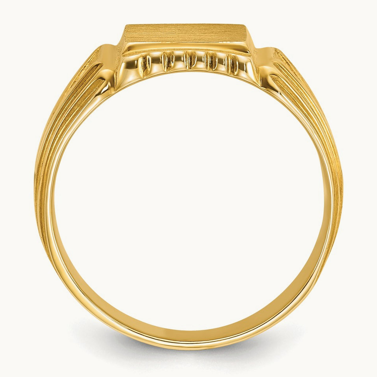 Men's Square Signet Ring — IBGoodman — photo set