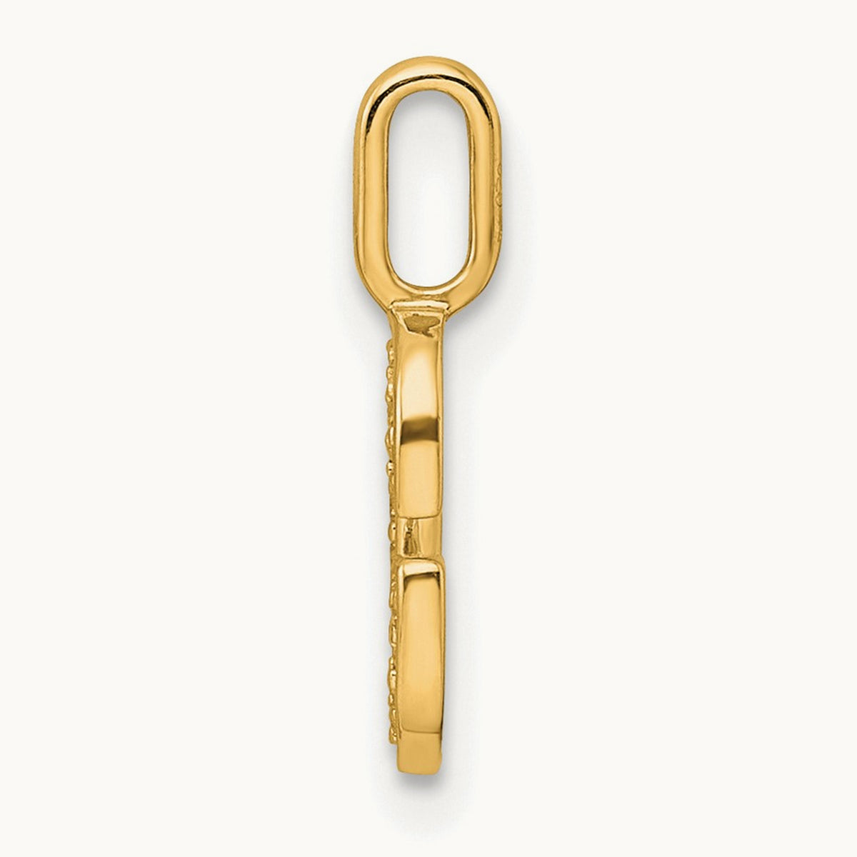 Diamond Letter G Initial Pendant, 14K Gold