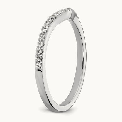 Diamond Wedding Band, 14K White Gold
