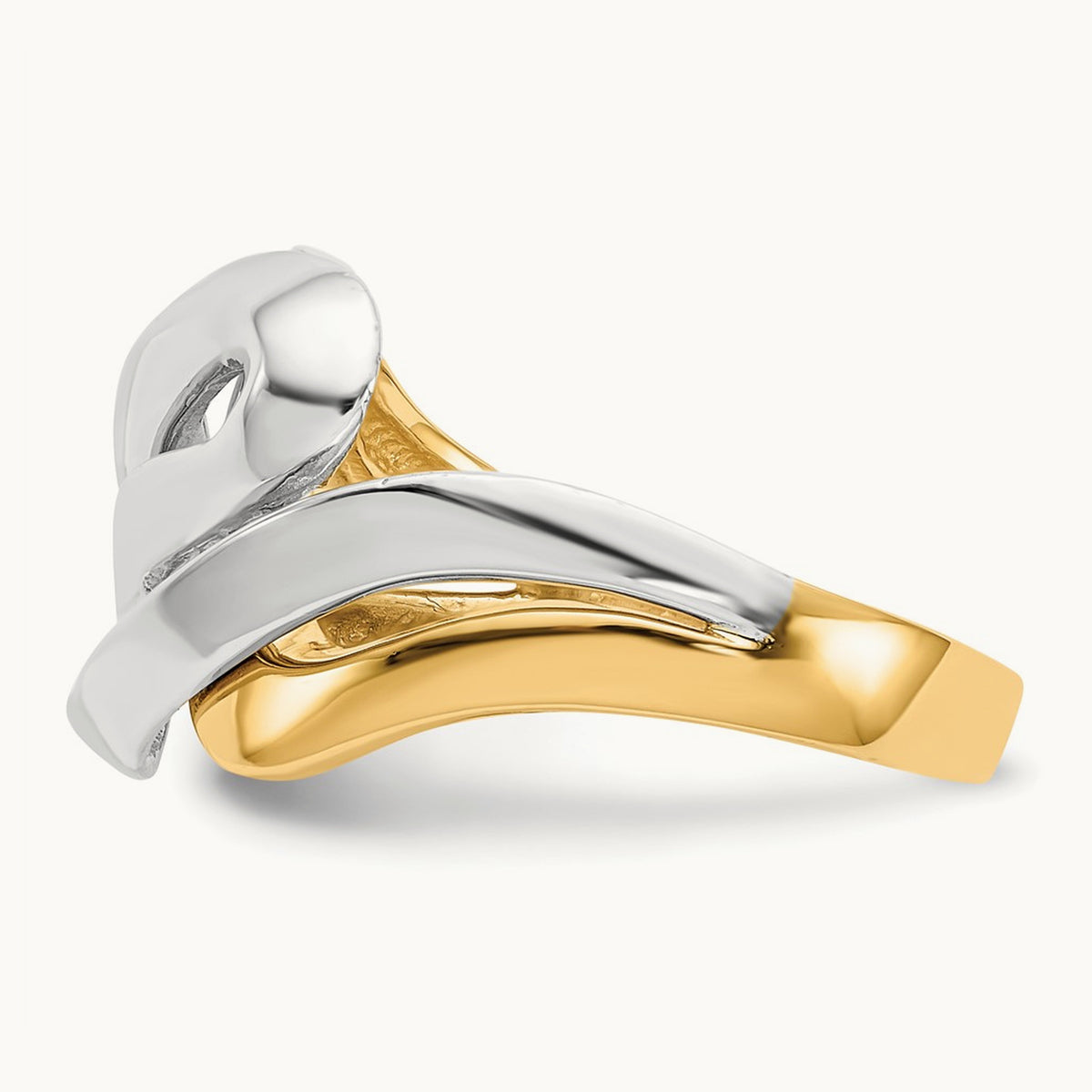 Swirl Ring, 14K Two-tone