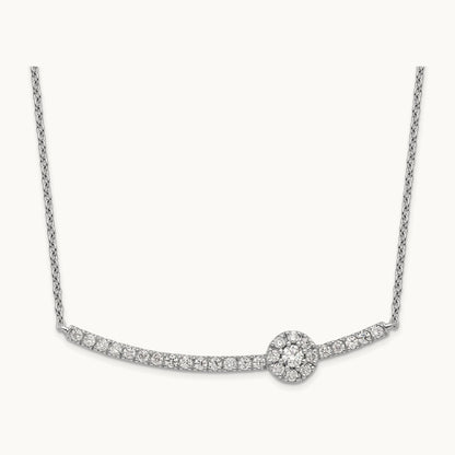 Fashion Bar Necklace, 0.50 ct tw Lab-Grown Diamond