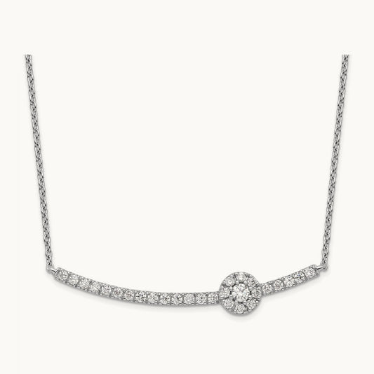 Fashion Bar Necklace, 0.50 ct tw Lab-Grown Diamond