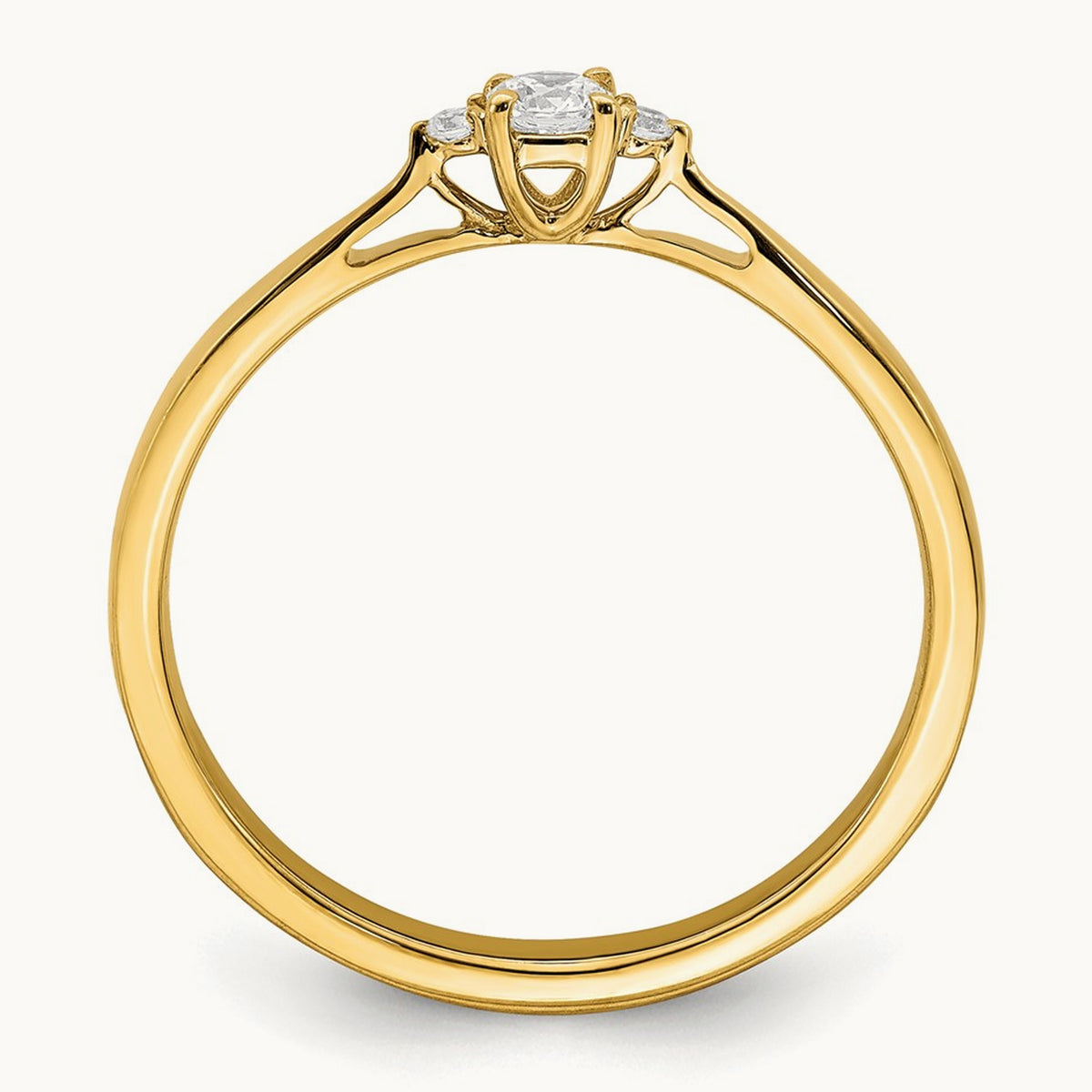Petite Engagement Ring, 0.10 ct tw Lab-Grown Diamond