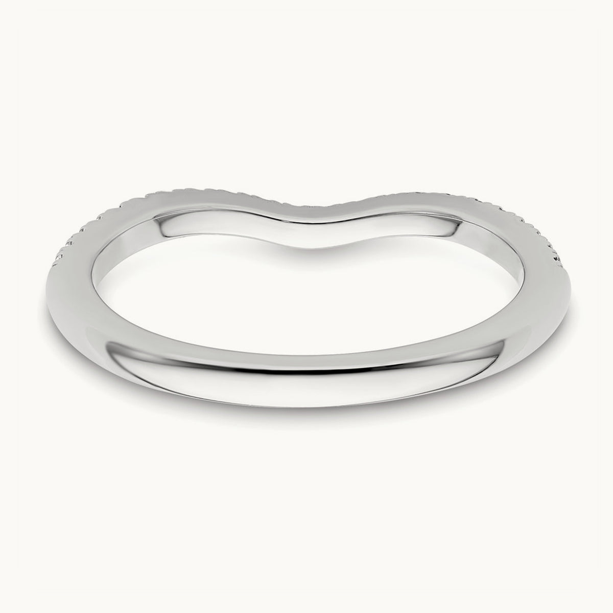 Diamond Wedding Band, 14K White Gold