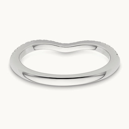 Diamond Wedding Band, 14K White Gold