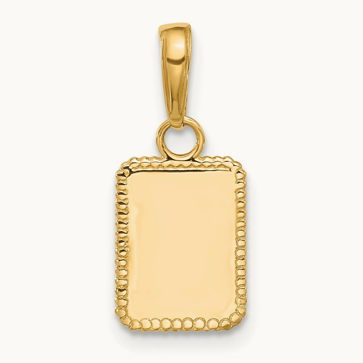 Sun in Frame Pendant, 14K with White Rhodium