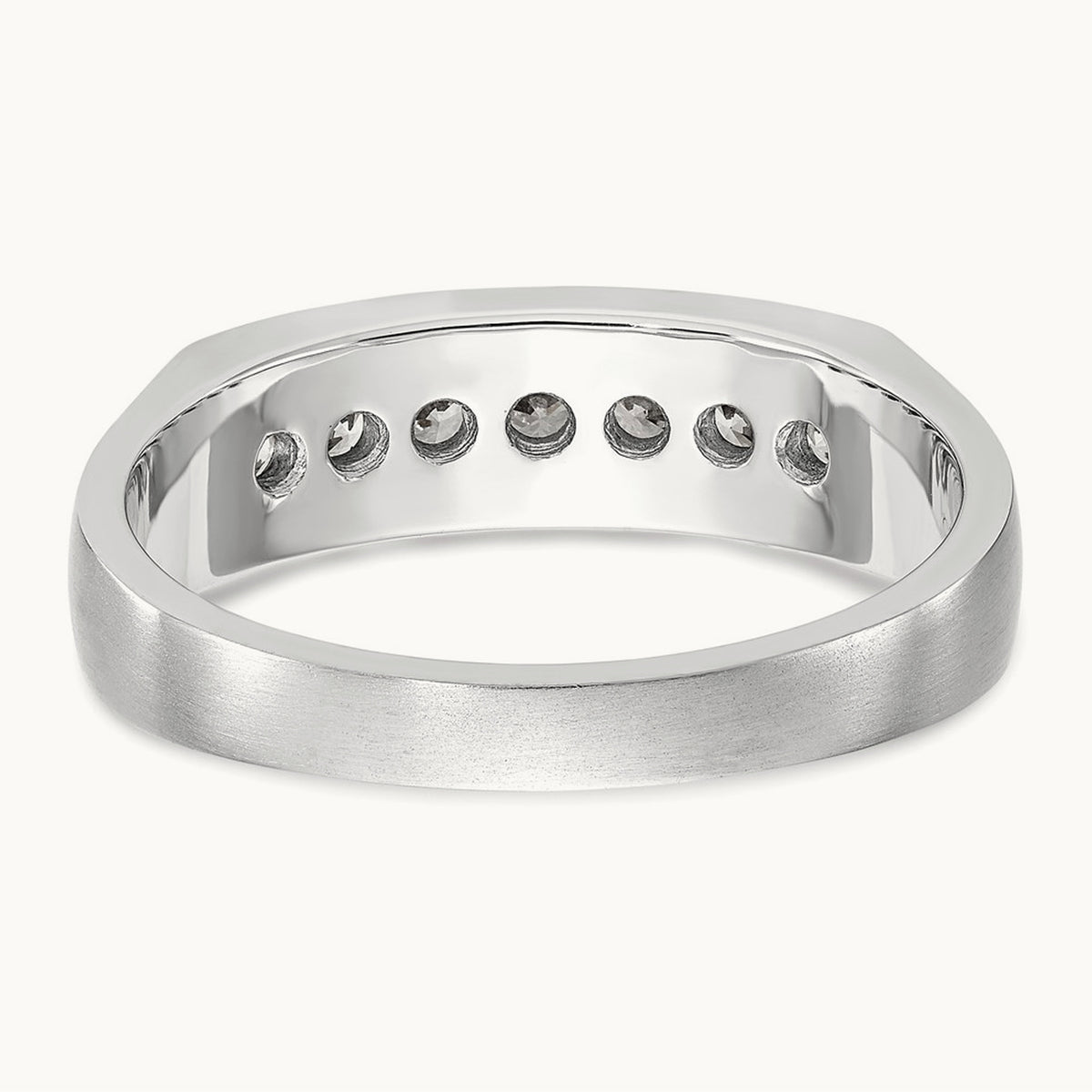 Diamond Men's Band, 14K White Gold