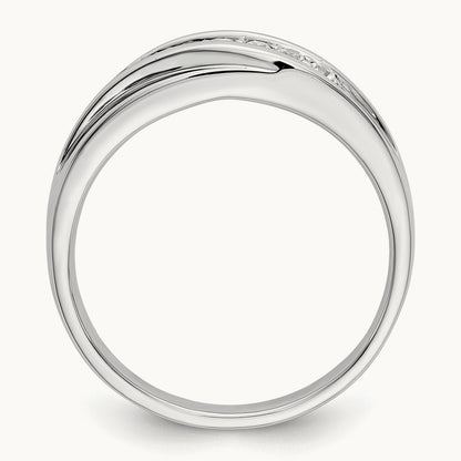 Diamond Men's Band, 14K White Gold