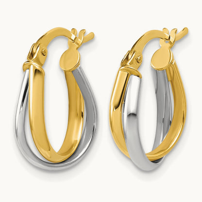 w/ Twisted Hoop Earrings — Leslie's — 16.9mm