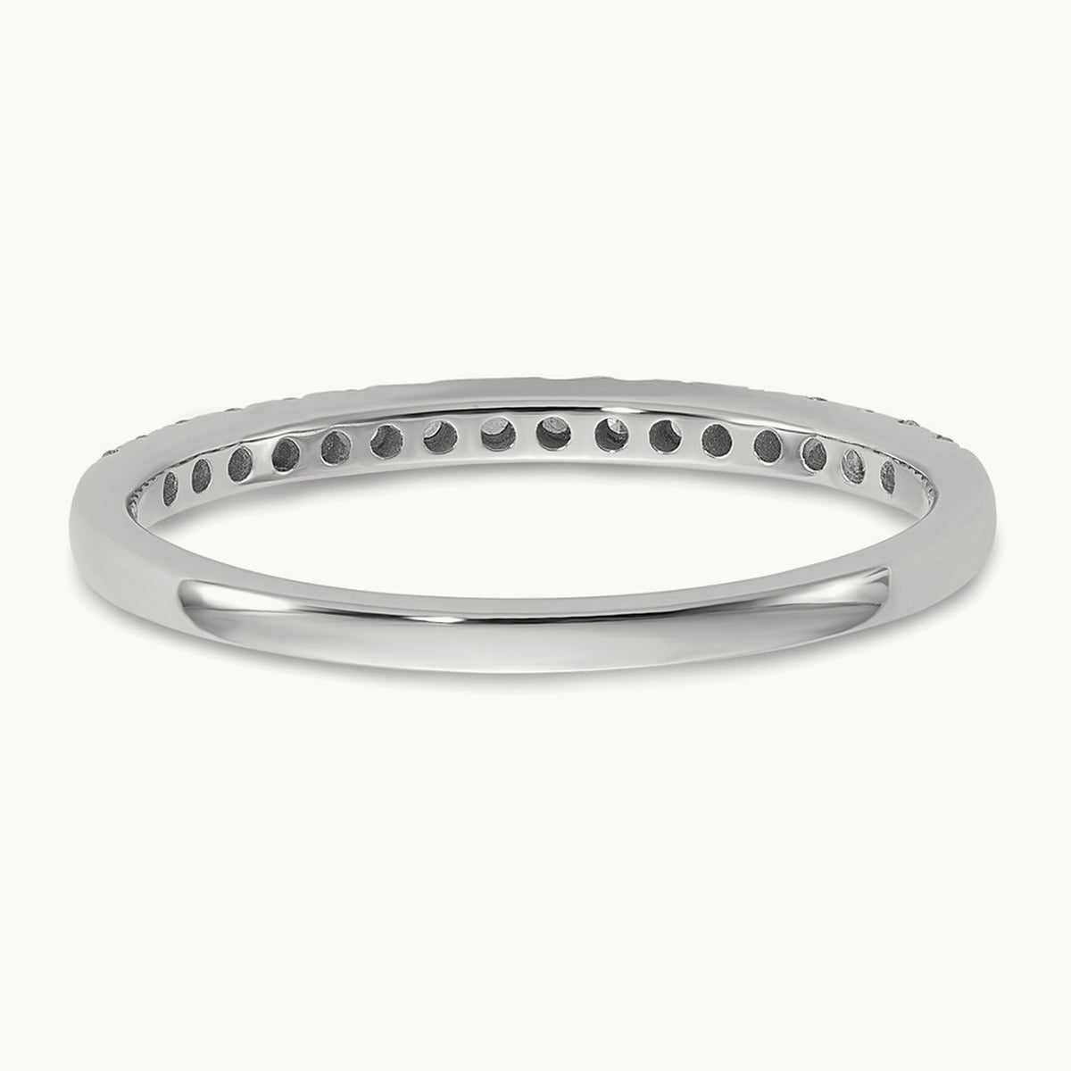 Diamond Wedding Band, 0.25 ct tw, 14K Gold — 14K White Gold