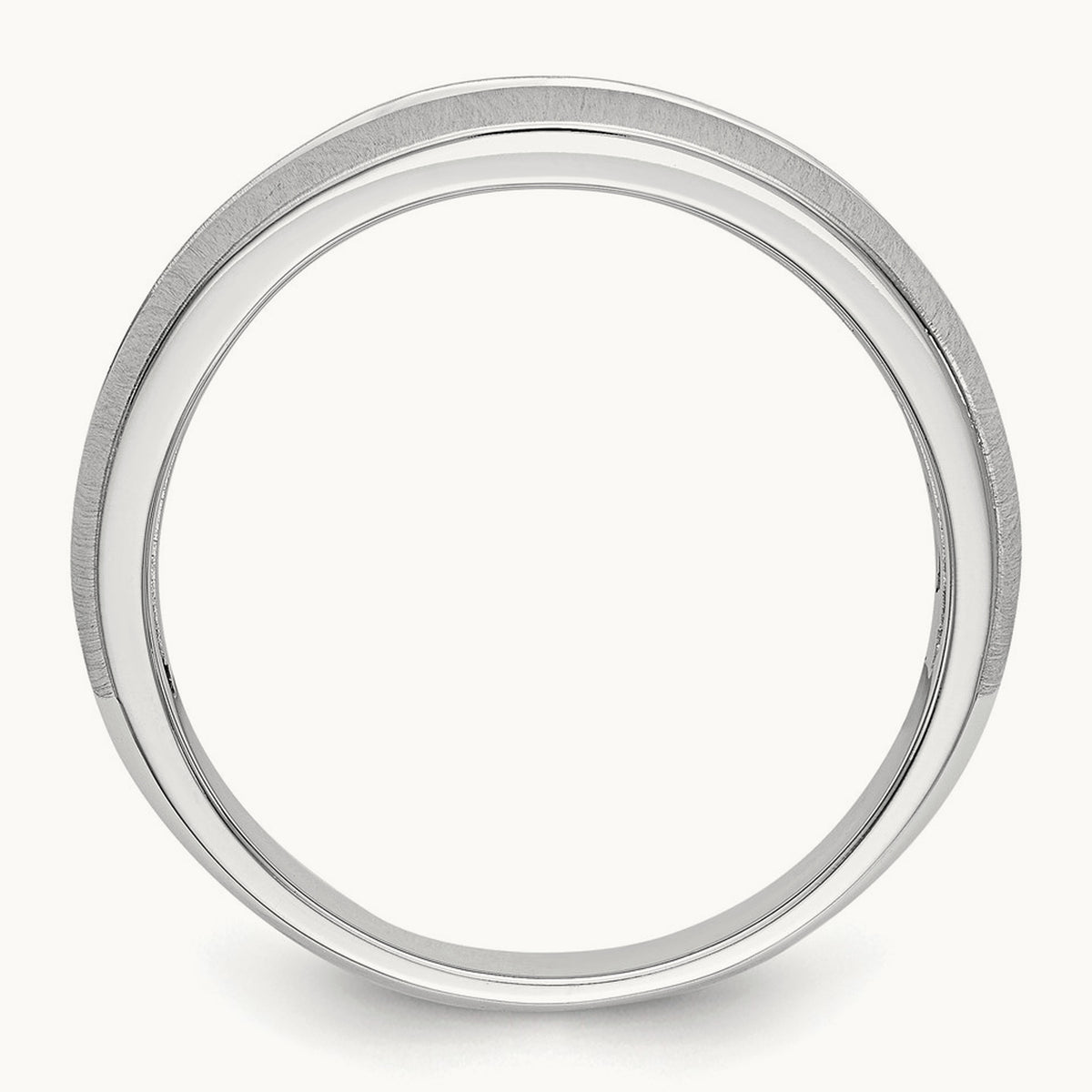 Diamond Men's Band, 14K White Gold