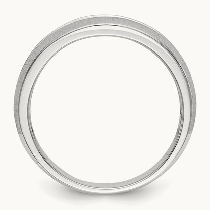 Diamond Men's Band, 14K White Gold