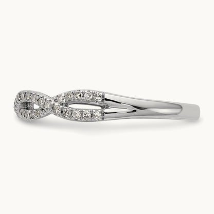 Diamond Wedding Band, 14K White Gold