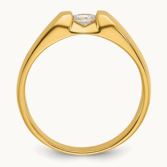 IBGoodman Men's Diamond Complete Ring, 14K